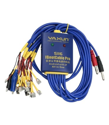Cable Pulpo Fuente yaxun Ys-s116 Para iPhone hasta 17 Pro Max Y Android Azul Marino