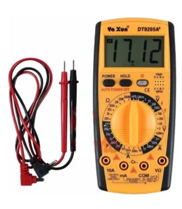 TESTER MULTÍMETRO DIGITAL YAXUN YX-9205A+
