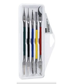 KIT ESPATULAS REPARACION 5 EN 1 PROFESIONAL 10 PUNTAS TE-018 CROWBAR
