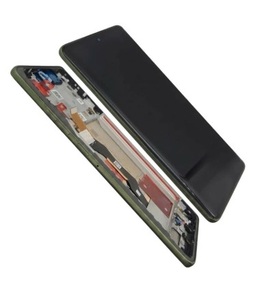 MODULO PANTALLA MOTOROLA EDGE 60 PRO MARCO VERDE ORIGINAL