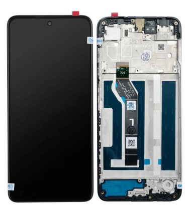 Modulo Display Pantalla Motorola G17 Original C/ Marco Negro